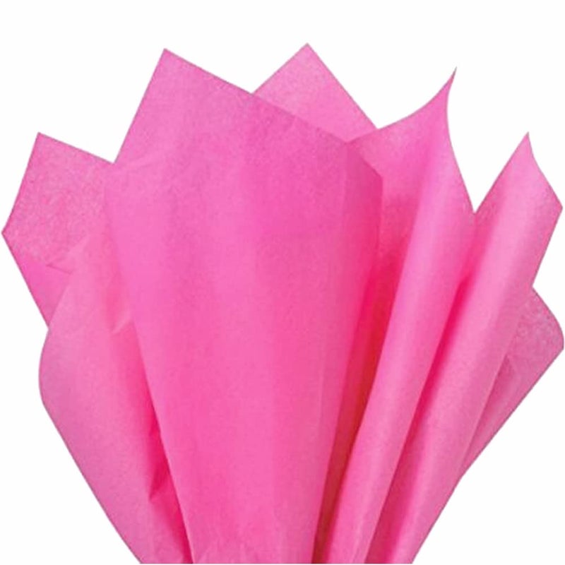 PMLAND Hot Pink Tissue Paper 26 x 20 Inches â€“ 60 Sheets Large Size Wrapping Paper Bigger Than Standard 14 x 20 for Gift Wrap Bags Boxes Crafts and Decorations - Image 1
